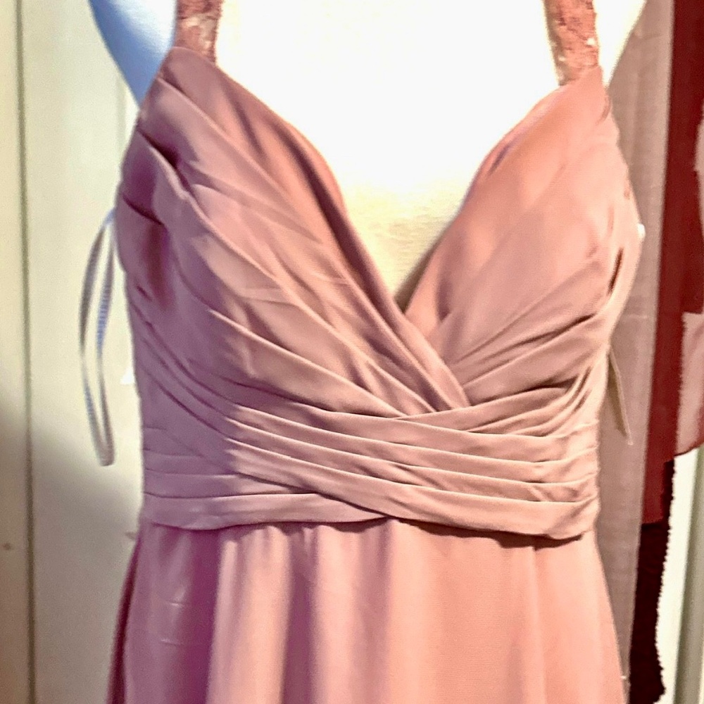 Jasmine Charlotte Chiffon & Lace Long Gown Dress - Style P216062 Size 16